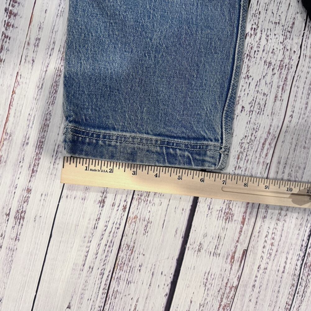 Levi’s Ribcage Straight Big E Jeans 25 Light Wash High Rise Button Fly - Picture 6 of 9